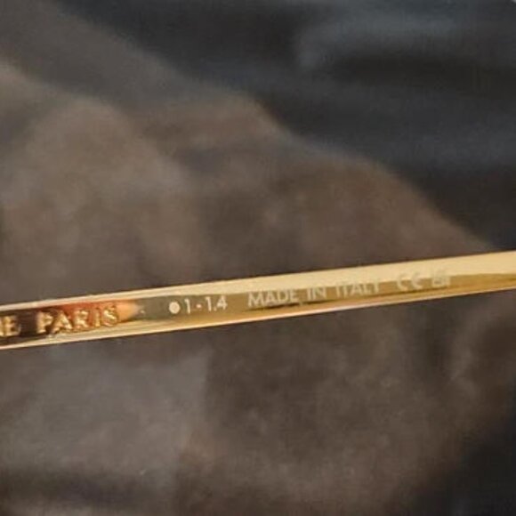 Authentic Céline Gold Sunglasses - Current Model - With Suede Case - Picture 5 of 7